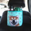 Sac de rangement suspendu pour dossier de siège auto Shiba Inu et poubelle de voiture - Shiba Inu Souriant