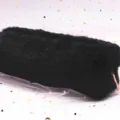 Zwart pluche achthoekig etui van zacht imitatiebont voor studenten en meisjes, leuk - Zwart