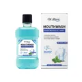 Oralhoe bain de bouche menthe glaciale rafraîchissante 100ml haleine fraîche soin dentaire - Bleu