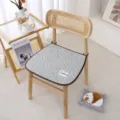 Gesteppte rutschfeste Stuhlkissen atmungsaktive Polster für Esszimmer Holzstühle Deko - 42x45cm / Grün