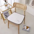 Koreanischer gesteppter Stuhlkissen weich atmungsaktiv Esszimmer Sitzkissen waschbar neu. - 42x45cm / Beige