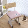 Πάχος μαξιλάρι καρέκλας μαθητή memory foam με κέντημα κουνελιού για τάξη και κοιτώνα - Kouneli Rouge / Ροζ