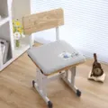 Μaξιλάρι καρέκλας memory foam με χαριτωμένο κέντημα κουνελιού για μαθητές στην τάξη. - Kouneli Rouge / Καφέ