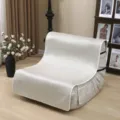 Ice silk caterpillar sofa mat summer cooling slipcover breathable anti-slip bean bag cover - Small Articulated Caterpillar / Plain Beige