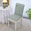 Coprisedia da pranzo imbottito trapuntato verde chiaro con simpatico ricamo cane - Bassotto verde