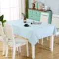 Tovaglia rettangolare a quadri blu e bianchi, copertura minimalista per tavolo da casa. - Plaid Blu