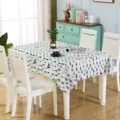 Rectangular tablecloth featuring green trees and deer pattern for modern home dining room decoration. - 75*75cm / Deer