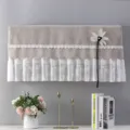 Elegante copertura antipolvere in pizzo per condizionatore d'aria con decorazione floreale - 1-1,5 CV (86 cm di lunghezza, senza rimozione) / Profumo floreale e ombra di farfalla caffè