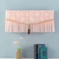 Copertura antipolvere in pizzo rosa per condizionatore con ricamo - 1-1.5 CV (Lunghezza 86 cm) / Rosa Primavera (Senza Smontaggio)