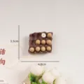 Miniatur Eierkarton Kühlschrankmagnet mit Spiegelei, 3,5 cm x 4,0 cm Größe Ansicht - Eier im Karton