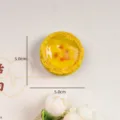 Realistischer Eiertart-Kühlschrankmagnet mit kreativem 3D-Design - Eiertörtchen nach Hongkong-Art Kühlschrankmagnet