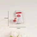 Niedlicher Miniatur-Milch- und Schüssel-Simulations-Kühlschrankmagnet, 4,5x3,0 cm - Milchkarton