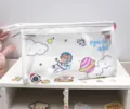 Bolsa de almacenamiento de PVC transparente con un lindo diseño de oso astronauta espacial - Space Bear -2