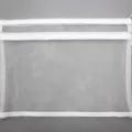 Carpeta de malla blanca A4 profesional con doble cremallera para organizar documentos y papeles - Blanco Capas Múltiples