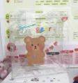 Schattige cartoon beer transparante PVC jelly tas met gekleurde Persimmon Bear tekst - Enkele Bruine Beer