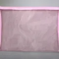 Bolsa de documentos de malla rosa transparente tamaño A4 para papelería y exámenes - Rosa de una Sola Capa