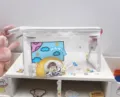 Lindo estuche de PVC transparente con borde blanco e imagen de un astronauta - Space Boy -1