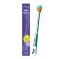 Oralhoe pro gum care toothbrush with 0.01mm high density elastic soft bristles 1pc - 1 Piece/Pack / Dark Green