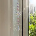 Acchiappasole a fiocco di neve in cristallo che crea bellissimi riflessi arcobaleno - Fiocco di neve acrilico - perla a punta