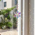 Acchiappasole cristallo fiocco di neve per decorazione finestra riflessi arcobaleno - Fiocco di neve in cristallo - Perlina a punta