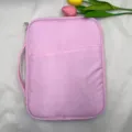 Hellrosa schlanke iPad-Aufbewahrungstasche mit praktischem Tragegriff und Fronttasche - Rosa
