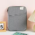 Black and white plaid iPad tablet sleeve pouch, stylish protective case for 13 inch laptop bag. - 11" / Black and White Plaid