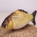 Giocattolo per gatti in peluche di pesce realistico giocattolo interattivo per gattini - Taglia piccola circa 20 cm (senza confezione) / Testa di Ricambio Carassio