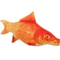 Giocattolo per gatti pesce realistico peluche interattivo per gattini per giocare masticare - Taglia piccola circa 20 cm (senza confezione) / Carpa Dorata