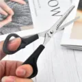 Professional stainless steel pet thinning scissors with black handle for grooming - Black Handle Thinning Scissors / 17cm