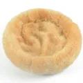 Soft plush round hamster bed for small pets like hedgehogs and guinea pigs in winter - Camel
