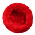 Extra soft red plush winter warm bed nest for hamsters, hedgehogs and rabbits - Red