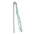 Bacchetta gioco interattiva per gatti con nappa a foglie verdi e corda di canapa resistente - Lunghezza dell'asta 42CM / Verde