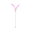 Bacchetta magica creativa per gatti con piume rosa e manico flessibile in tubo - Rosa PVC