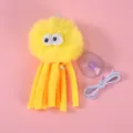 Gioco per gatti a polpo giallo con ventosa e corda elastica - Giallo
