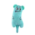 Cute light blue catnip plush toy with crinkle paper and long tail for pet cat play - 10.5x5.5x3.5cm (Without Packaging) / Green