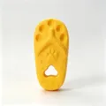 Giocattolo da masticare per animali domestici pantofola giallo resistente per cani e gatti - 11.5x5.5cm / Giallo