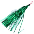 Testina di ricambio per canna da gatto in tinsel verde, dettaglio gioco lucido per animali. - Verde