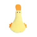 Simatico giocattolo in peluche a forma di anatra gialla per animali con carta frusciante. - 12.5x7.5cm / Giallo