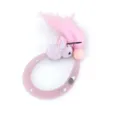 Testa di ricambio per giocattolo per gatti con tubo a rete rosa, coniglio e piuma. - 40CM / Rosa