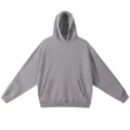 Sudadera con capucha gris pesada estilo vintage jersey liso comodo para hombres mujeres - S / Con capucha - gris jaspeado