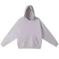Otonio invierno pesado sudadera con capucha lisa oversize vintage vellon hombre mujer - S / Con capucha - gris hongo ostra