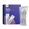 Portable purple mouthwash travel pack with 20 uses fresh mint alcohol free formula - 20 Pcs/Pack / Purple