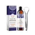 Oralhoe Coconut Mint Mouthwash with Tongue Scraper Set for Fresh Breath and Oral Care 100ml - 100ml with Tongue Scraper
