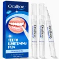 Oralhoe teeth whitening pen set, mint flavor dental care gel, 3pcs portable clean tool. - Mint Flavor (3 Pieces/Pack) / 12ml (4ml x 3)