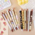 Cute bear retractable gel pen high aesthetic cartoon student writing stationery gift 0.5mm - Bear Retractable Gel Pen / 0.5mm