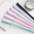 Cute cat gel pen black ink signature pen cartoon student stationery office writing supplies - Black
