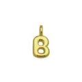 Goldener Ballon Buchstabe B Anhänger Detail, stilvoller Bubble Alphabet Schmuck für DIY. - Anhänger Ohne Kette (Stil B)