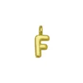 Ciondolo lettera F palloncino oro hip hop DIY collana fascino accessorio gioiello regalo - Ciondolo Solo (Senza Catena) (Stile F)