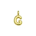 Ciondolo lettera G a palloncino 3D dorato, stile hip hop accessorio collana DIY dettagli. - Ciondolo Solo (Senza Catena) (Stile G)