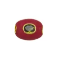 Ovale große Loch Tonnenperle Abstandshalter DIY Schmuck Anhänger für handgemachte Halskette Armband - Anhänger Ohne Kette (Stil H)